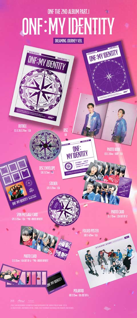 세트] 온앤오프(ONF) - The 2nd Album Part.1 ONF:MY IDENTITY [3종 세트]]